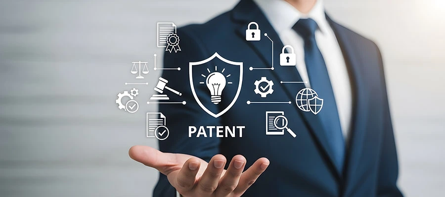 U.S. Trademark Office rejection notice on desk.