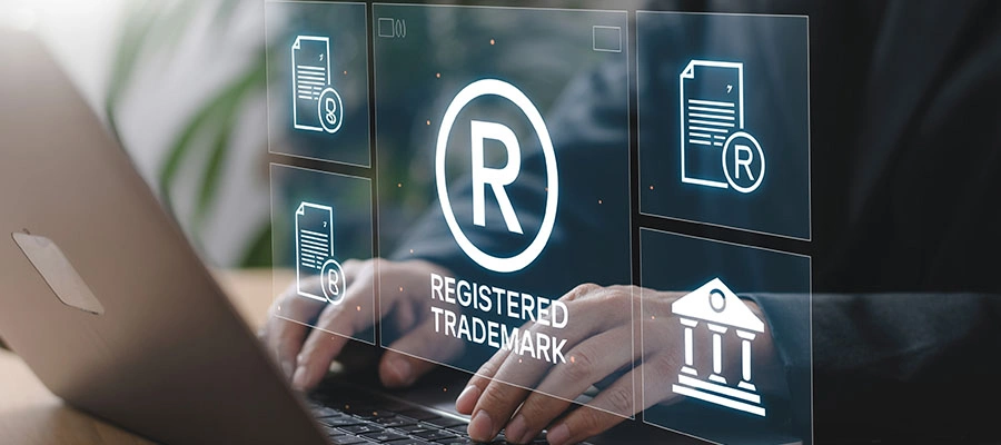 Trading cards and gavel representing legal disputes in the collectibles market.